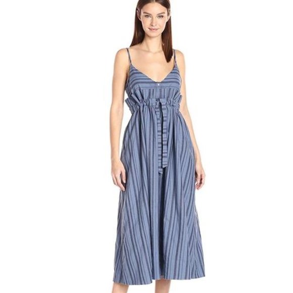 striped midi tank dress